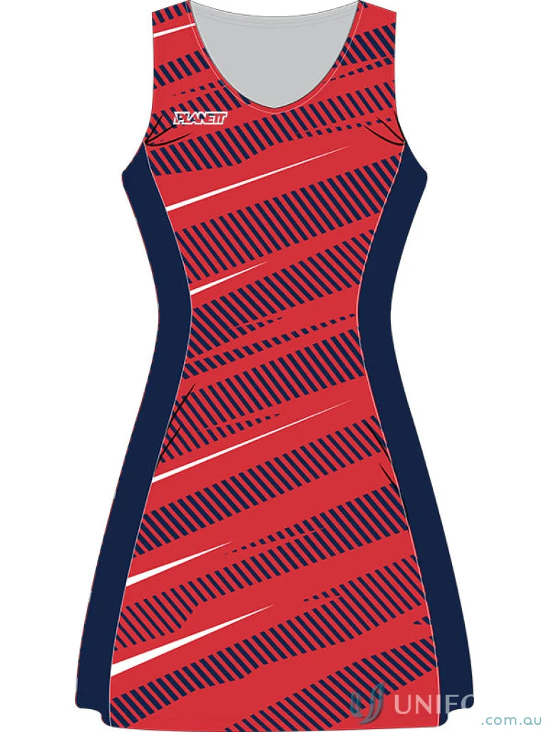 open lace back dress Netball Dress