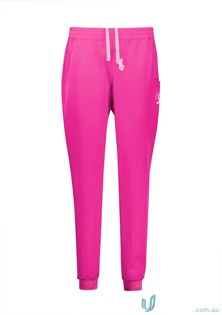 Pink Fuchsia Jogger Sweatpants for NBCF Womens Pink V-Neck Scrub Pant - Bizcare Women’s Pink scrub pant -csp241ll