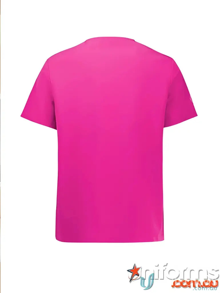 Pink V-Neck Scrub Top for Women by Bizcare, perfect for working confidently