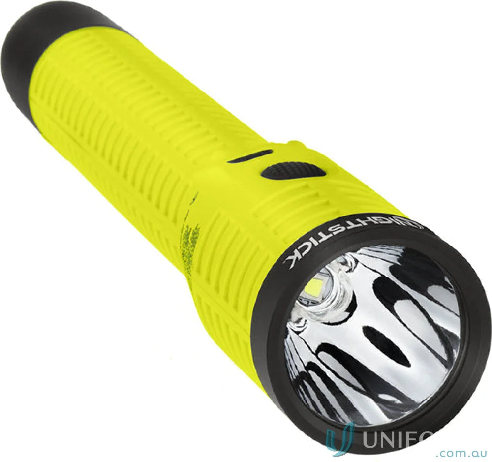 Yellow and black Nightstick IS Dual Light Flashlight with close-up illumination and intrinsically safe features