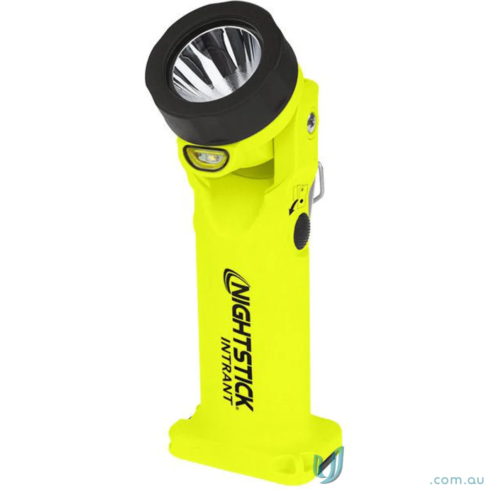Yellow flashlight with adjustable head, IP-67 dustproof waterproof, ideal for flood runtime