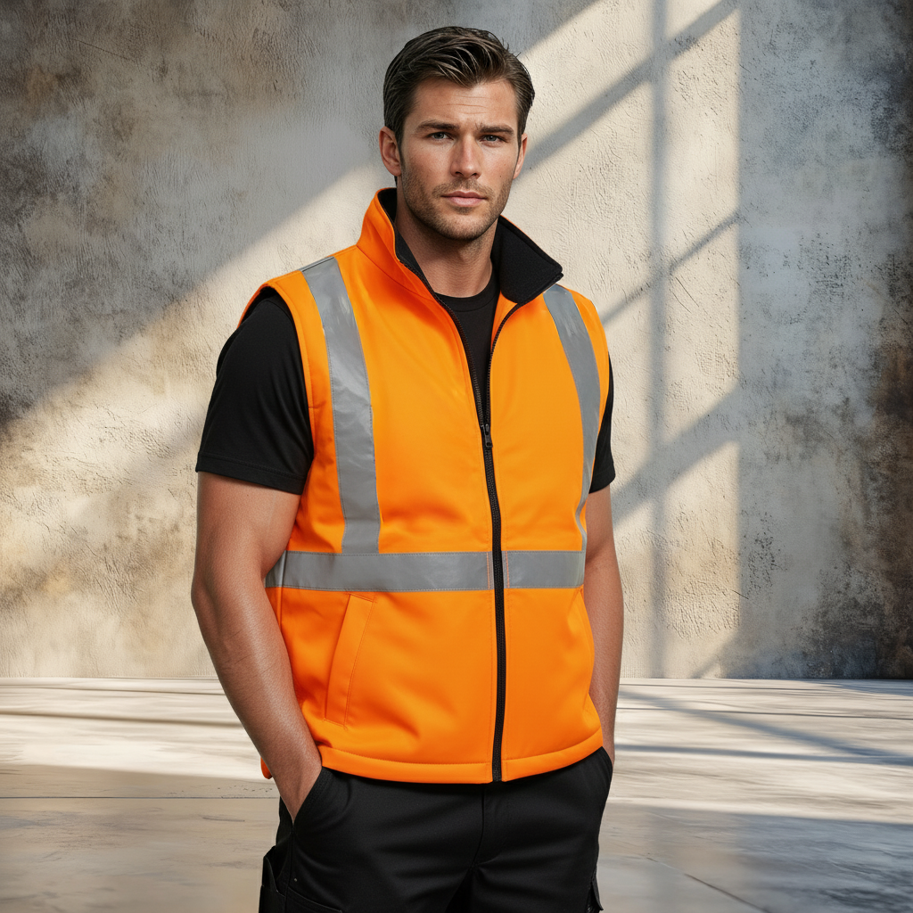 NSW Rail Hi Vis Reversible Fleece Vest - Workwear