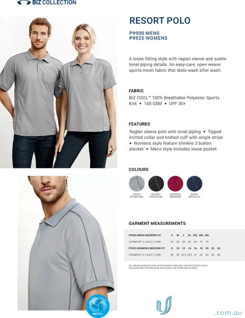 Oceana Ladies Polo from Biz Collection Oceana with stylish ladies polo features