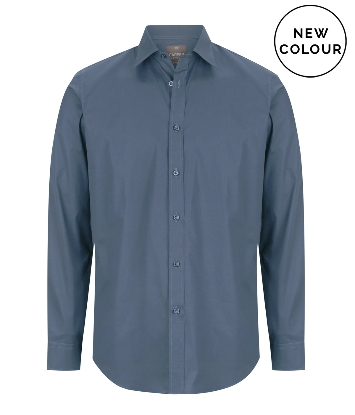 Olsen Cotton Stretch Shirt - Denim / 38 - SHIRTS