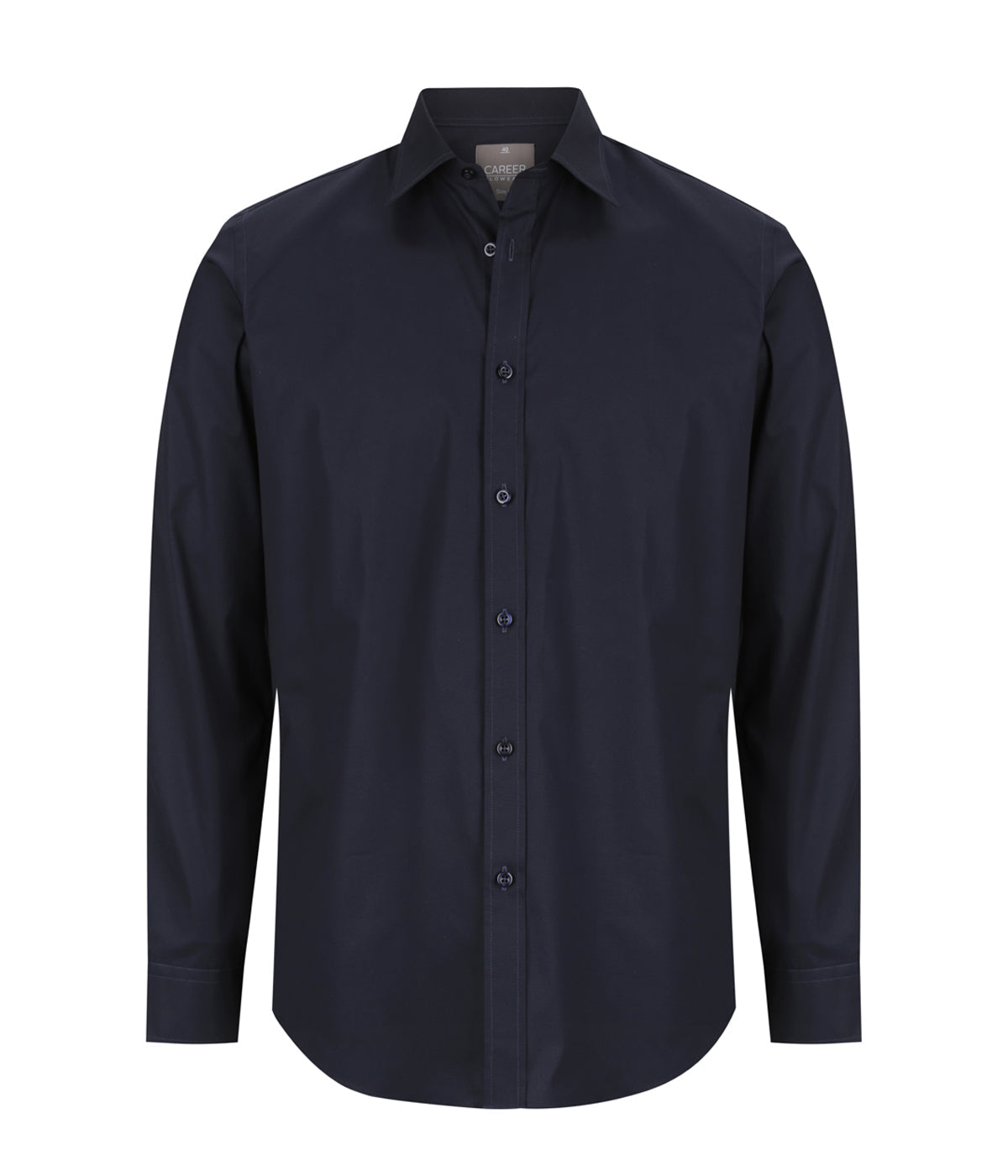 Olsen Cotton Stretch Shirt - Navy / 38 - SHIRTS