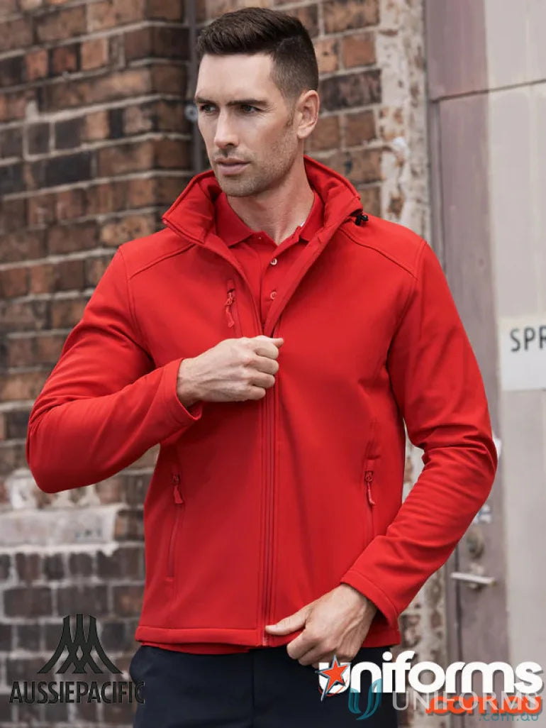 Red Olympus Jacket with zip, perfect for workwear and uniforms