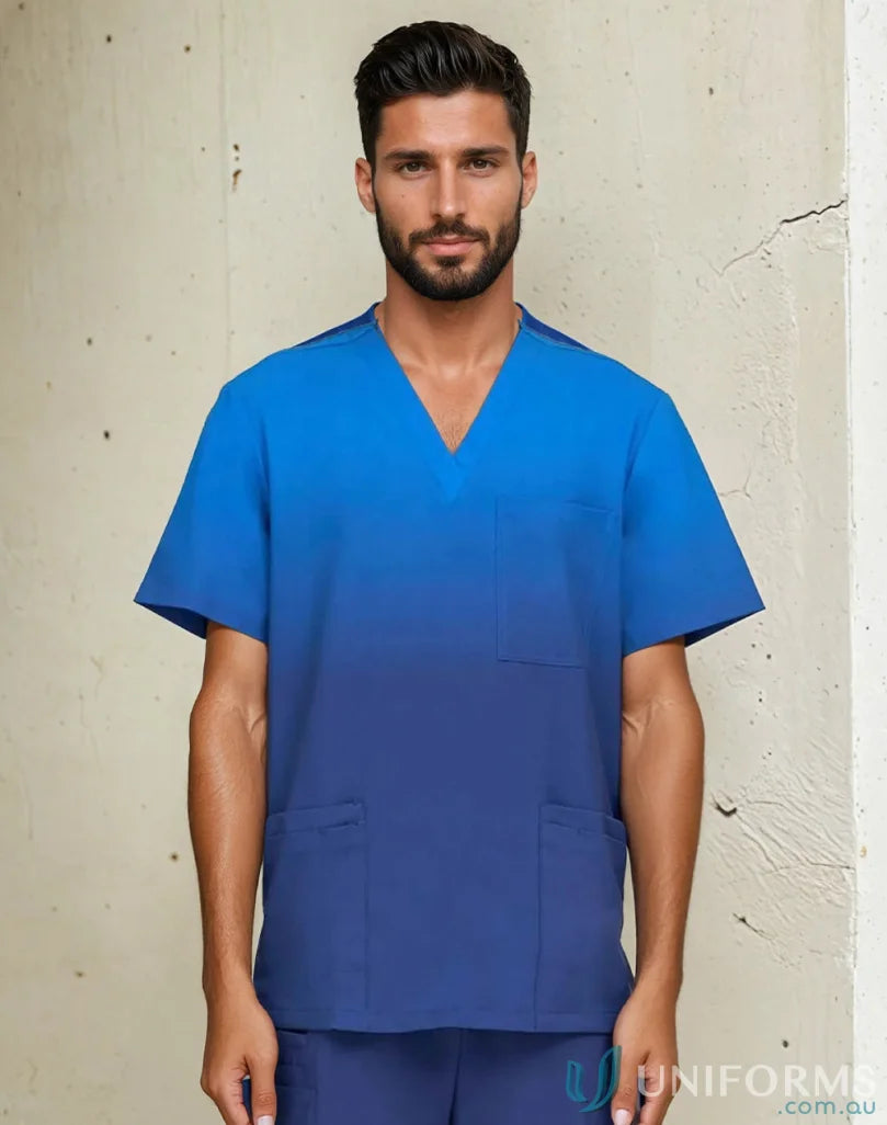Ombre Print Scrub Top - Healthcare
