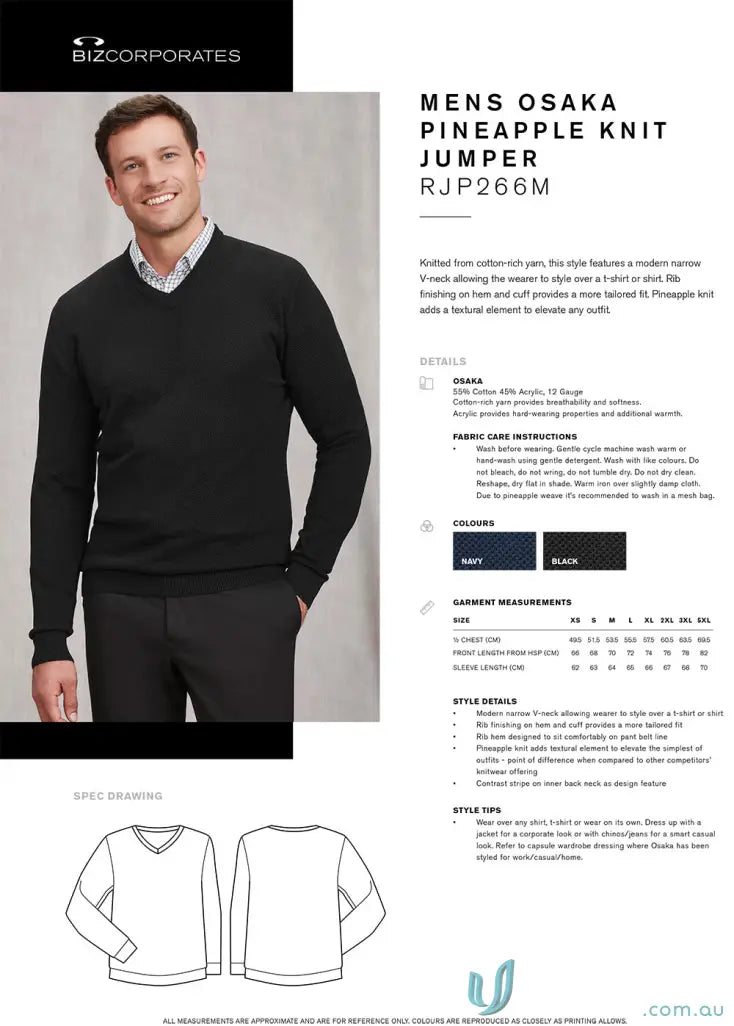 Men’s Osaka Pineapple Knit Jumper featuring fun pineapple knit design for casual style