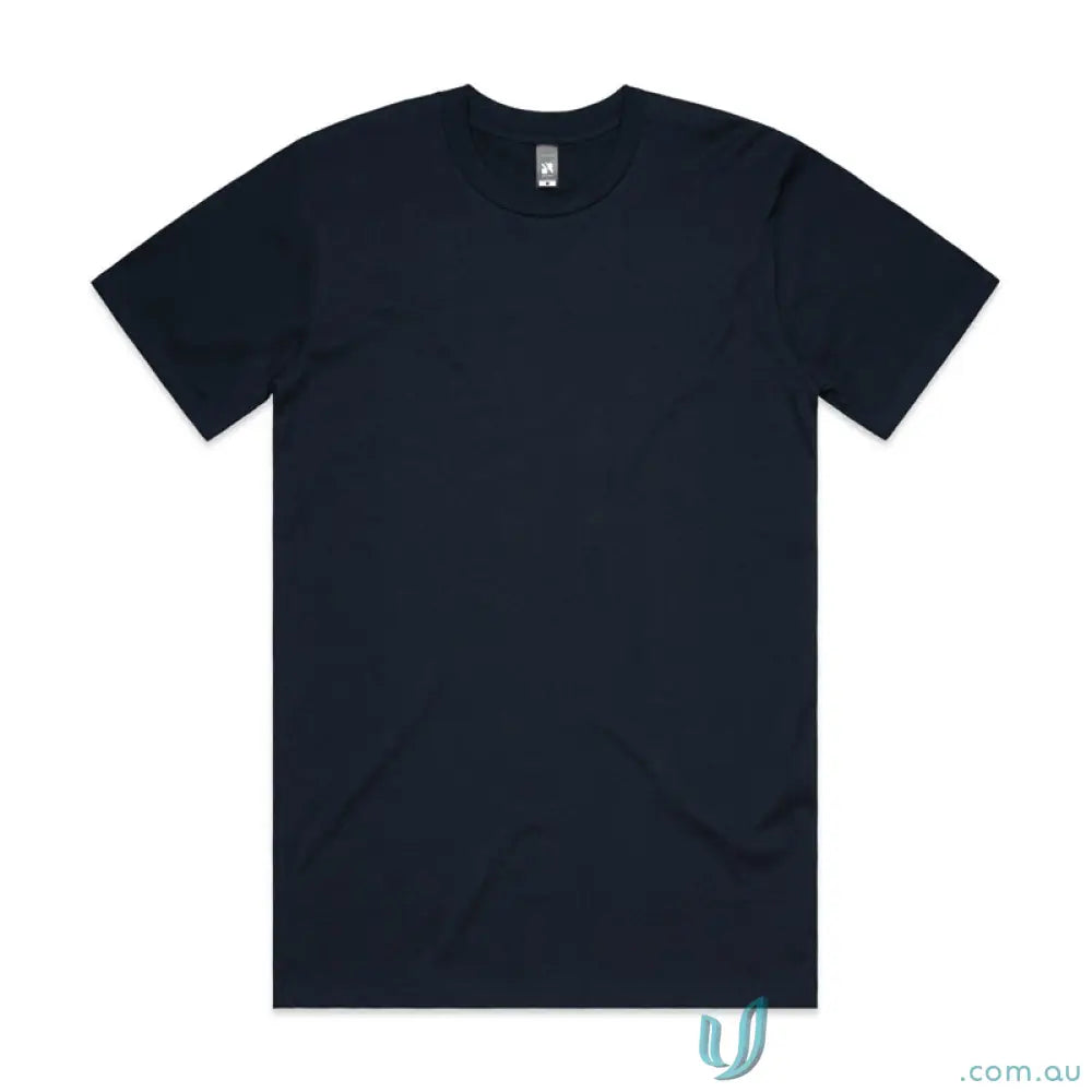 Dark blue AS Classic Tee in relaxed fit style made from comfy combed cotton