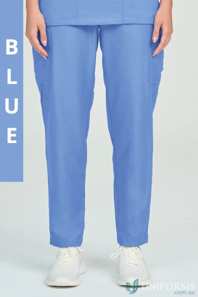 Blue Parker Scrub Pant from City Collection Parker with internal drawcord for comfort