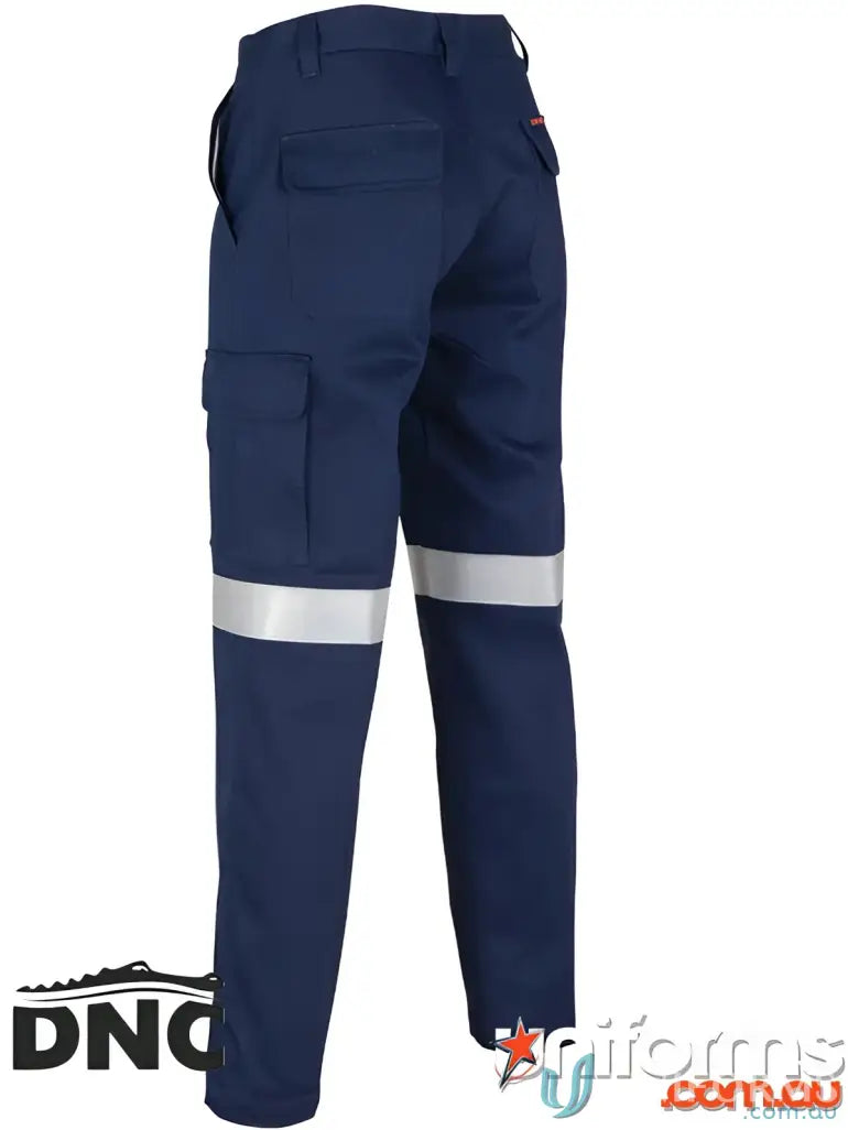 Navy blue Patron Saint Flame Retardant Cargo Pants with reflective stripes and 3M tape
