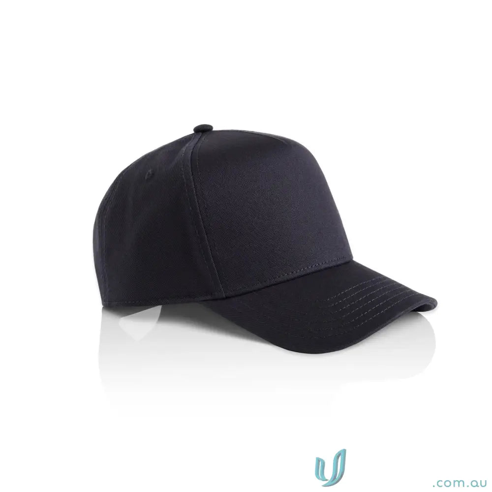 Plain black Planett Frame Cap with curved peak, plastic snapback, and tonal under-peak lining