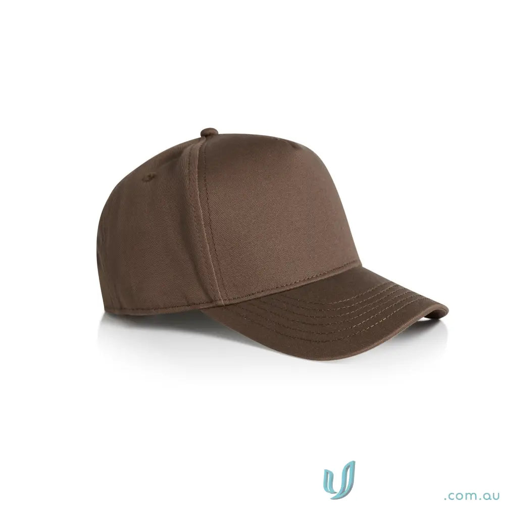 Plain brown Planett Frame Cap with curved peak, plastic snapback, and tonal under-peak lining