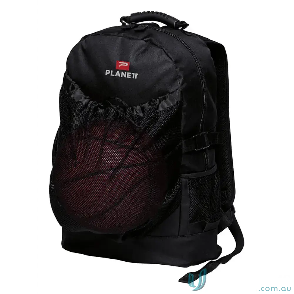 Planett Sports Backpack with 600d polyester and mesh net compartment for snacks or gear