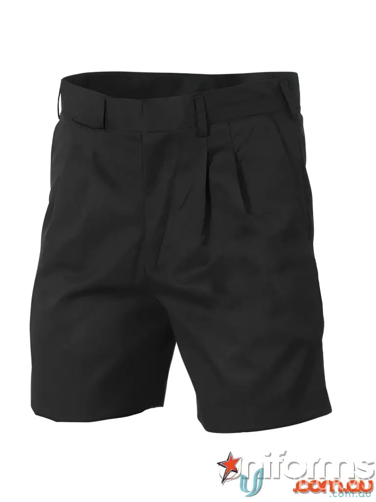Black pleated press shorts from Pleat Front Permanent Press Shorts collection