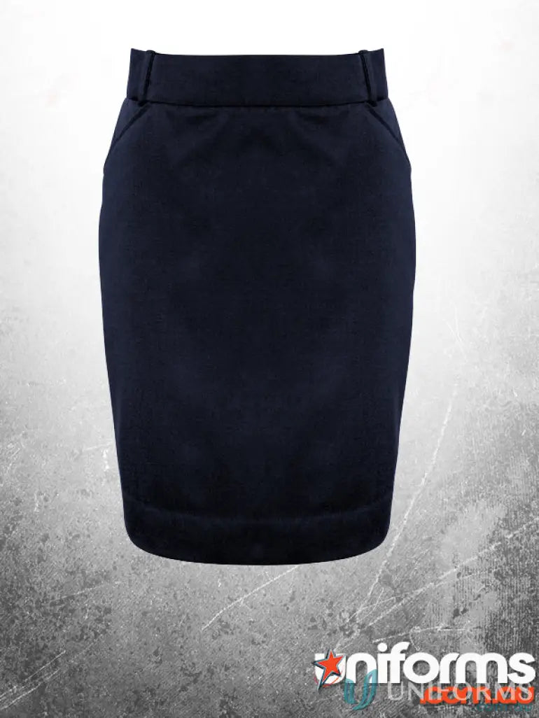 Navy blue Pencil Skirt from Plumbers Choice FlexiBand Skirt perfect for work uniforms