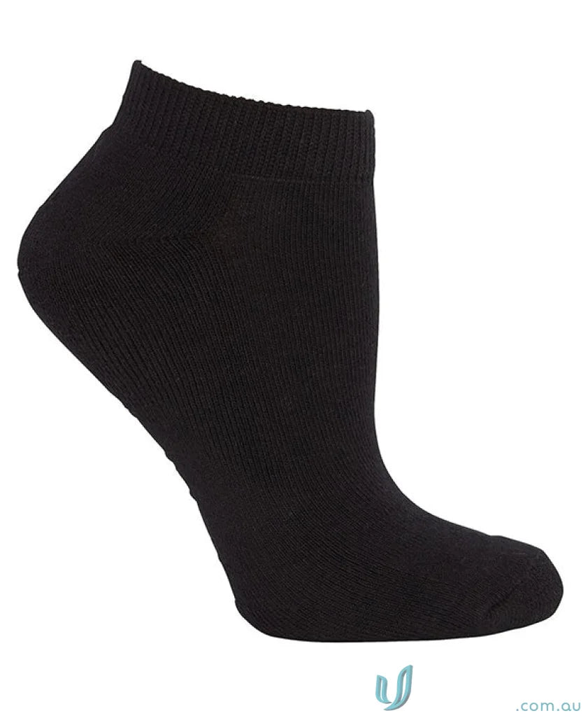 Black ankle sock from Podium Sport 5 Pack, perfect for workwear or uniforms