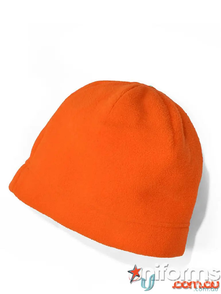 Orange fleece JB’s Polar Beanie for cold weather warmth and style