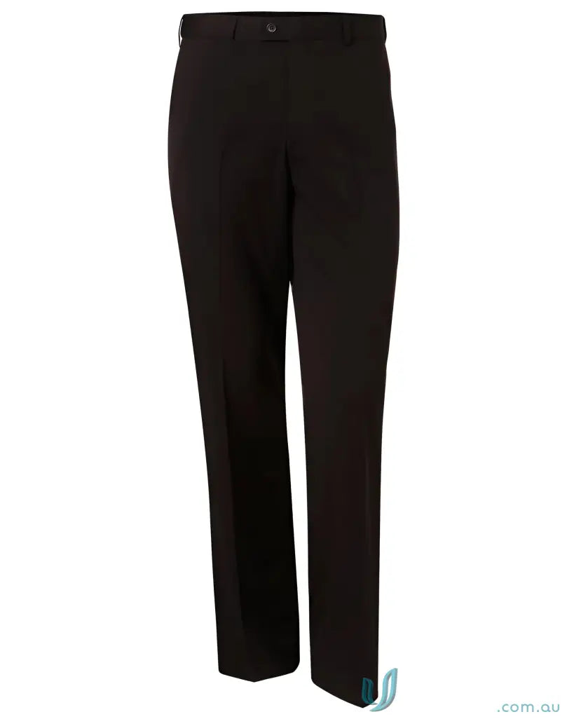 Black PolyViscose Stretch Pants with flexi waist perfect for workwear or uniforms