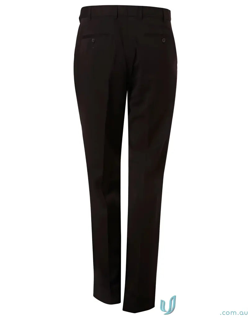 Dark brown PolyViscose Stretch Pants with flexi waist, perfect for workwear and uniforms