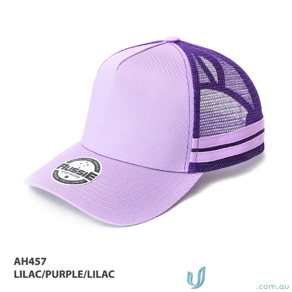 Lilac and purple Ponytail Cap ideal for stylish workwear or casual uniforms