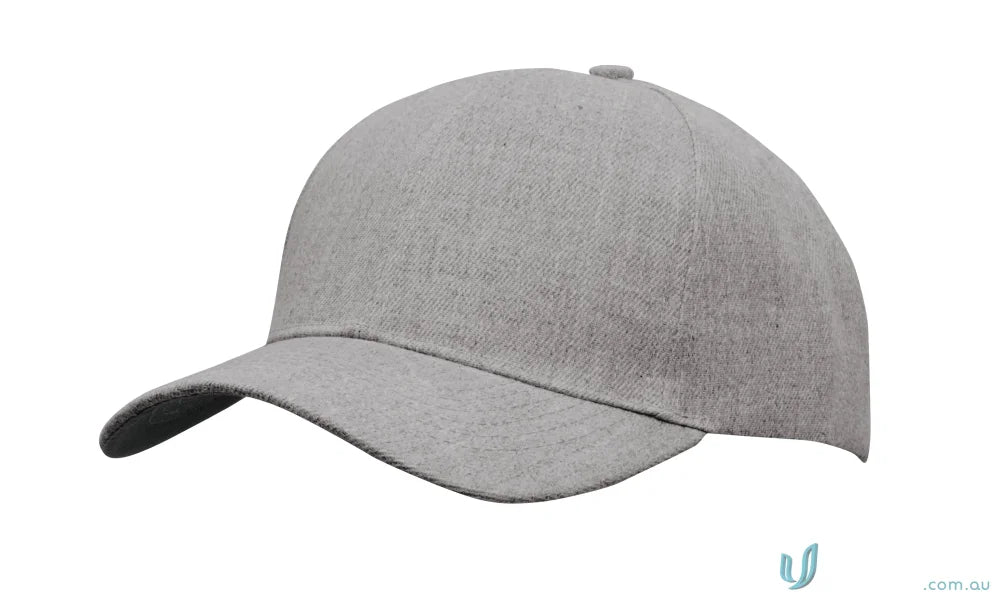 Gray baseball cap from Premium American Twill Cap, perfect for workwear and uniforms