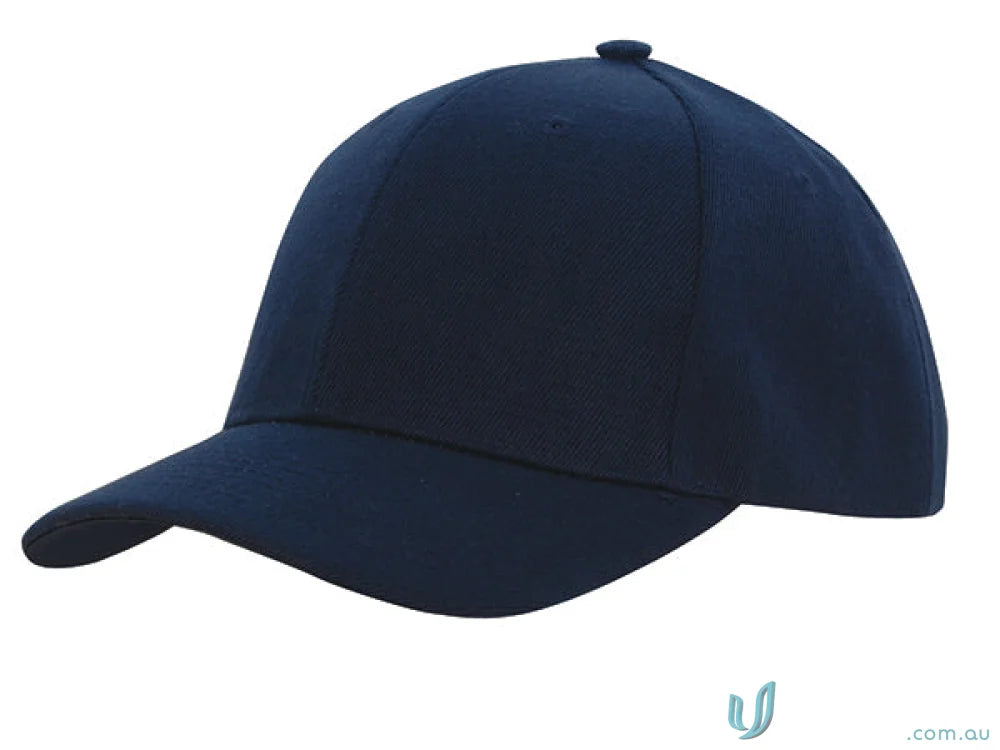 Dark blue Premium American Twill College Cap, perfect for uniforms and workwear
