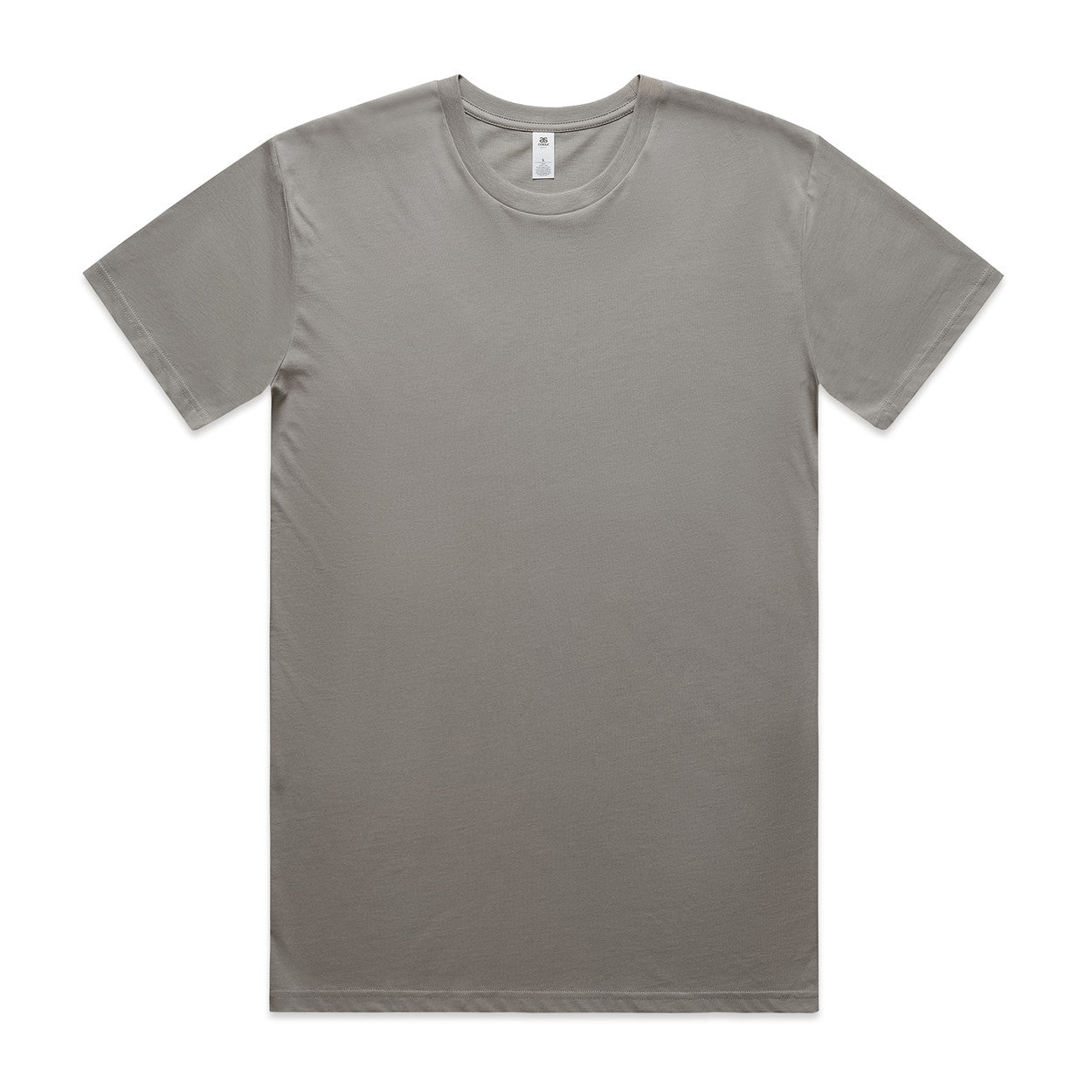 Premium basic tee plain gray short-sleeved crew neck with subtle texture perfect for workwear and uniforms