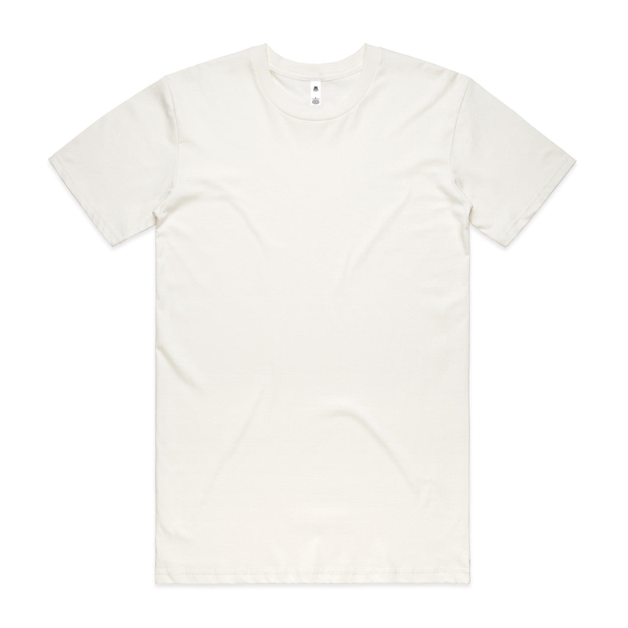 Off-white cotton premium basic tee with crew neck and short sleeves ideal for workwear and uniforms