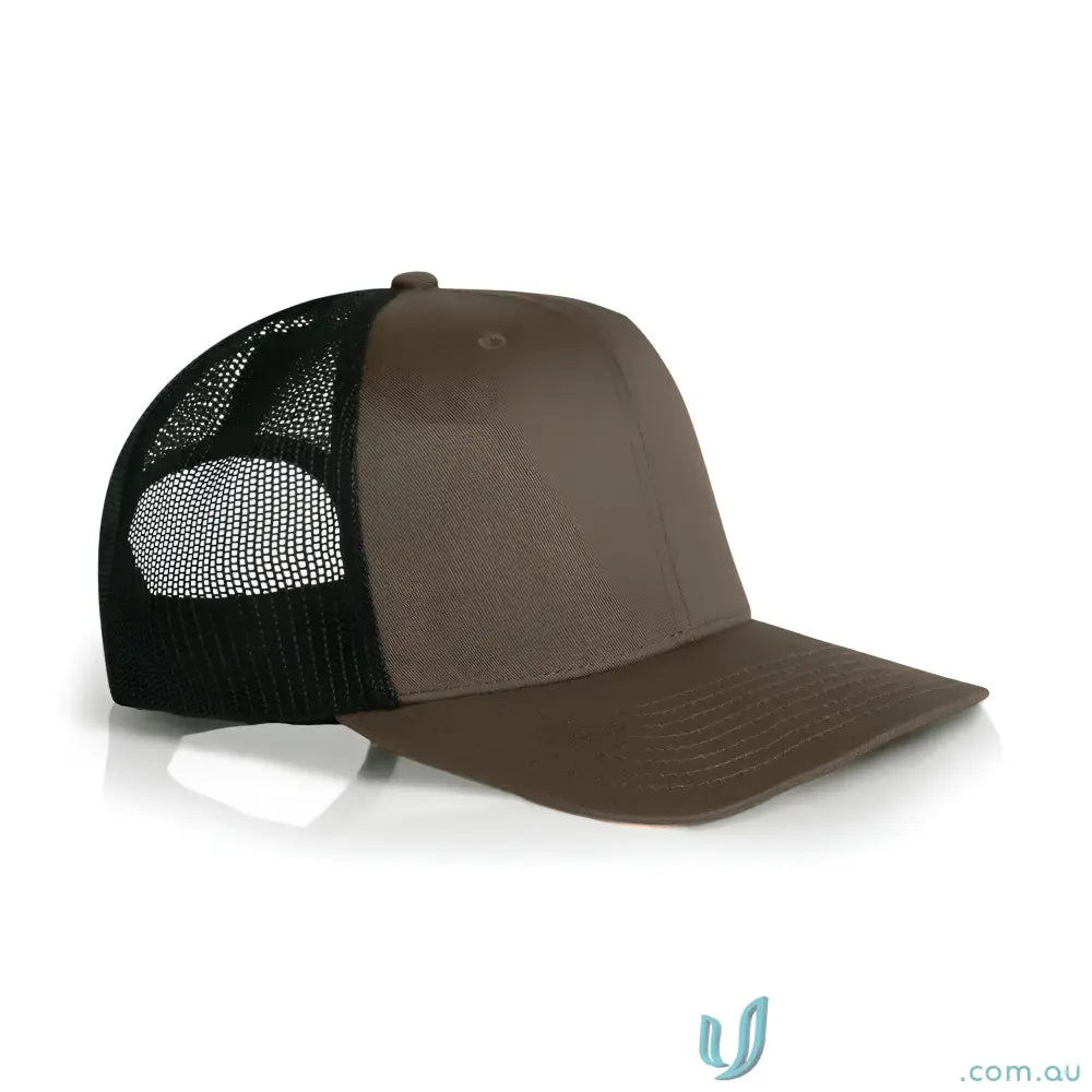 Premium Mesh Contrast Trucker Cap 1191 with recycled polyester mesh and curved peak