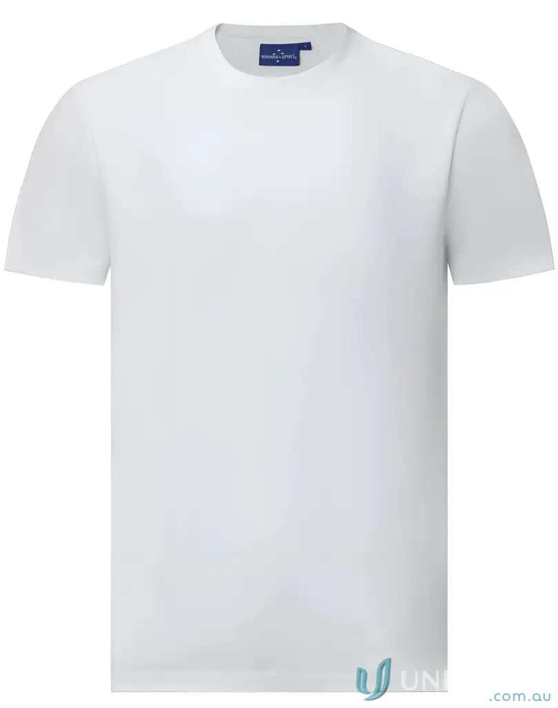White short-sleeved cotton face tee from the Premium Mornington T-Shirt collection