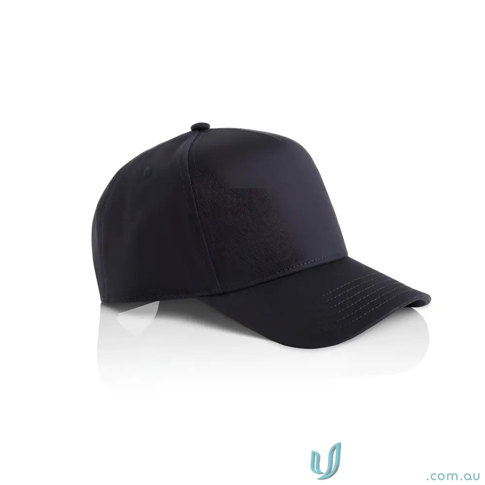Dark blue Premium Quality AS Colour Frame Cap with curved peak and plastic snapback
