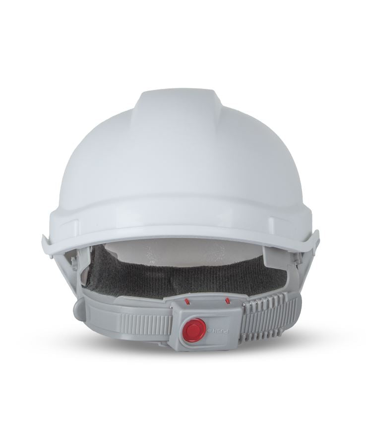 Push-Lock Safety Helmet (10 Pack) - White - WORKWEAR