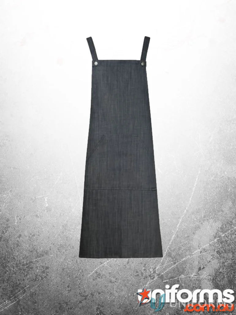 Dark denim apron from PVC Bib Apron, perfect for uniforms and workwear