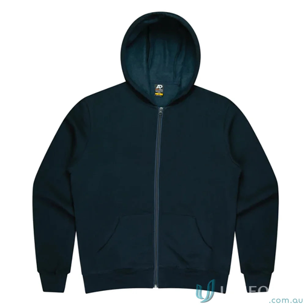 Queenscliff Navy Blue Zip Up Hoodie, perfect for uniforms or casual workwear