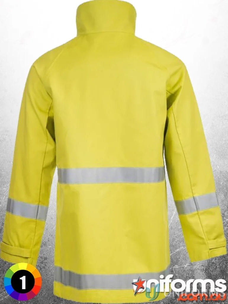 Yellow high-visibility jacket from Ranger Fire Fighting Jacket, perfect for protective clothing and workwear