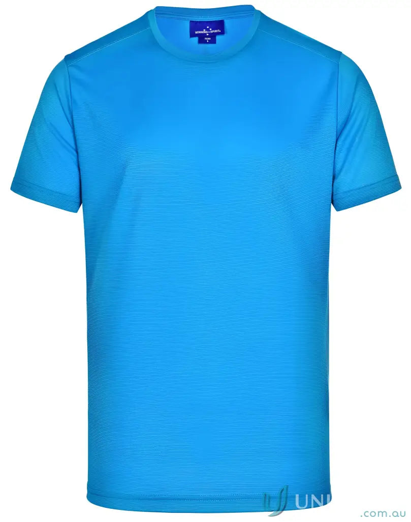 Plain blue RapidCool Ultra Light Tee with crew neck, super comfy and lightweight
