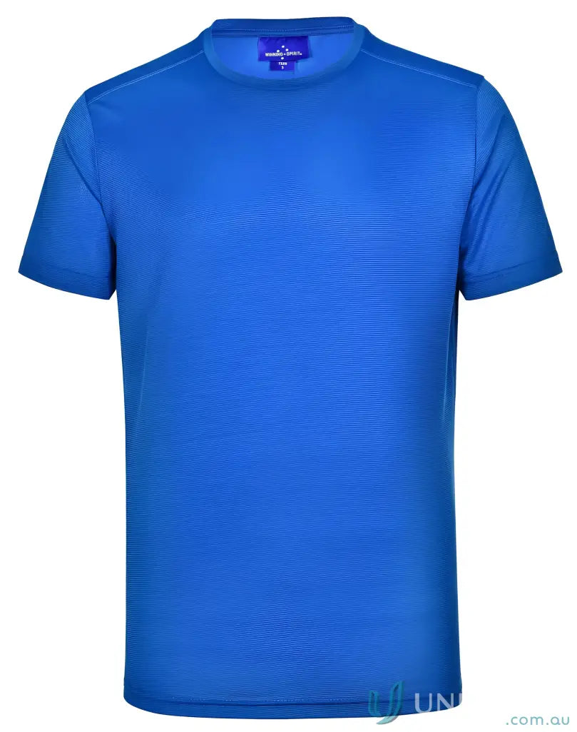 Men’s blue RapidCool Ultra Light Tee with crew neck and shoulder stitching