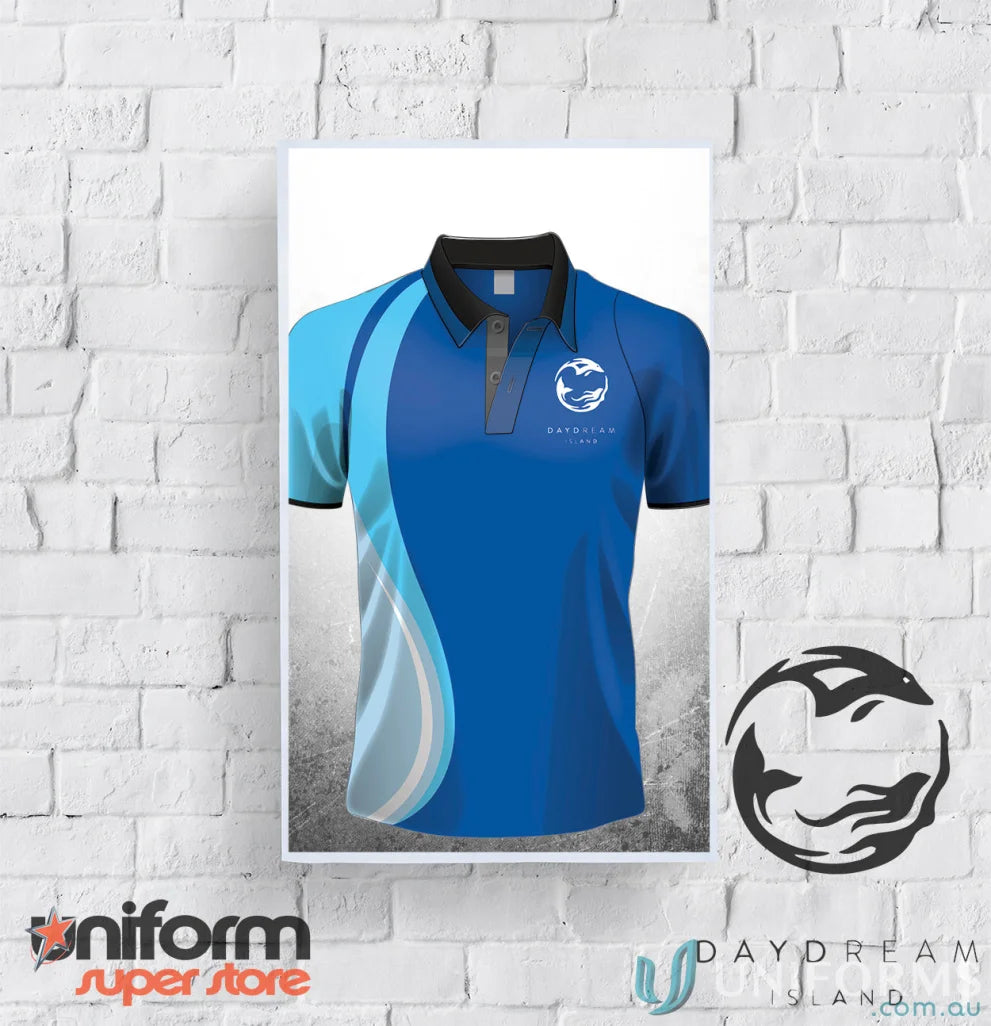 Blue polo shirt from REEF Ladies Custom Polo for stylish reef ladies casual wear