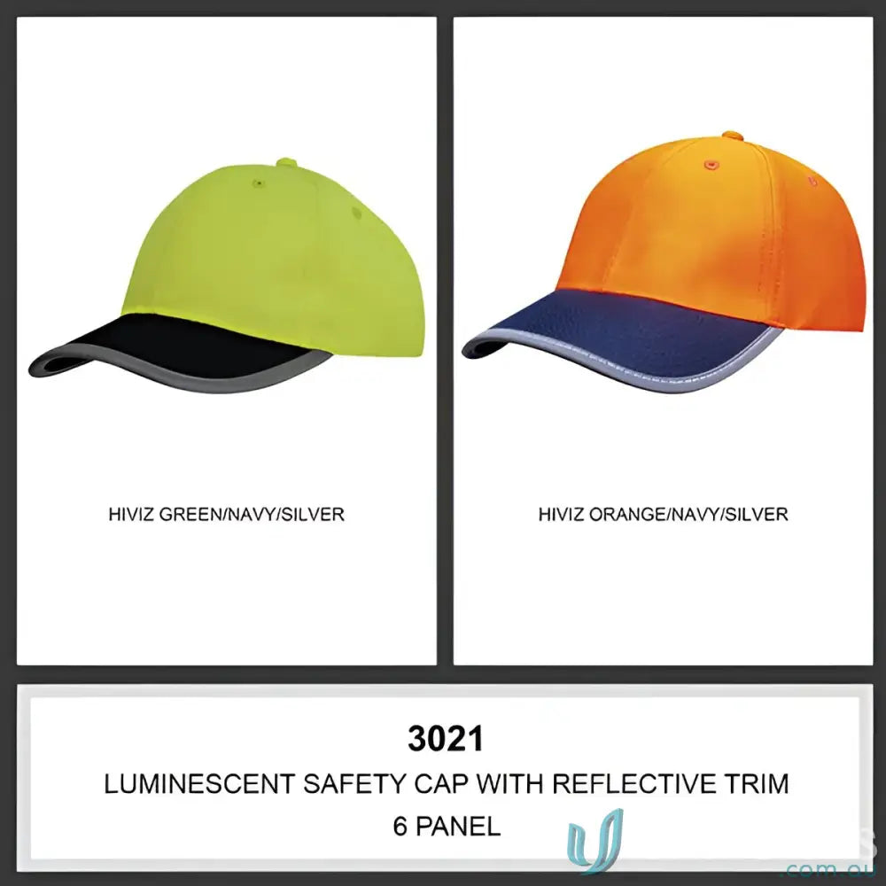 Hi-visibility Reflective Trim Safety Cap perfect for workwear and uniforms – faq link included
