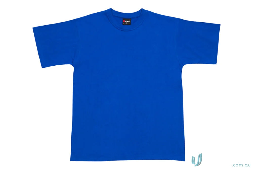 Blue short-sleeved T-shirt perfect as workwear or part of your work uniforms