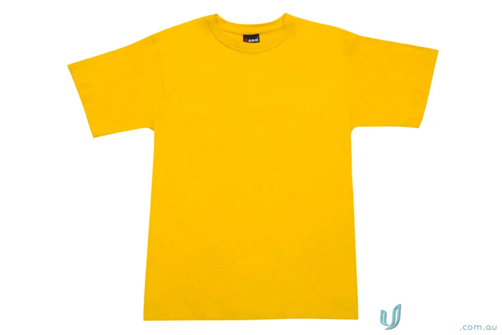 Yellow short-sleeved T-Shirt ideal for work uniforms and casual uniforms