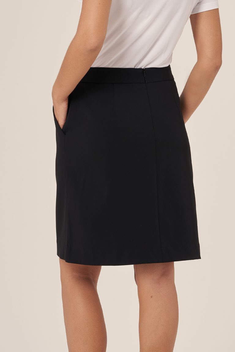Black Remy skirt fsk261 with pockets and elastic waistband