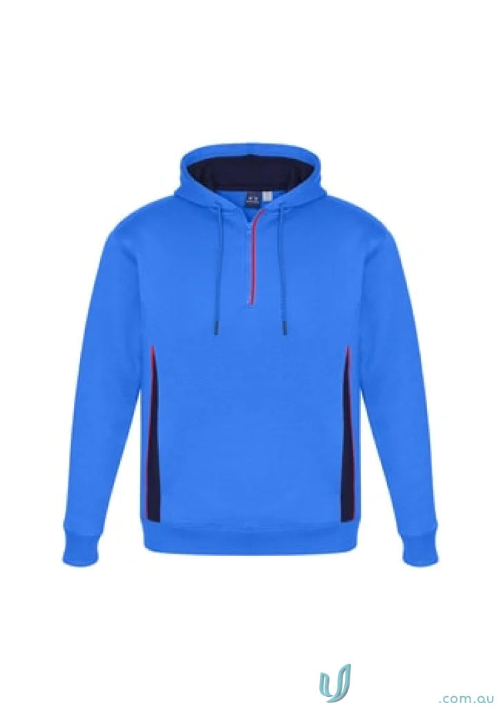 Blue and navy renegade hoodie with reflective trims, SW710M BIZ design