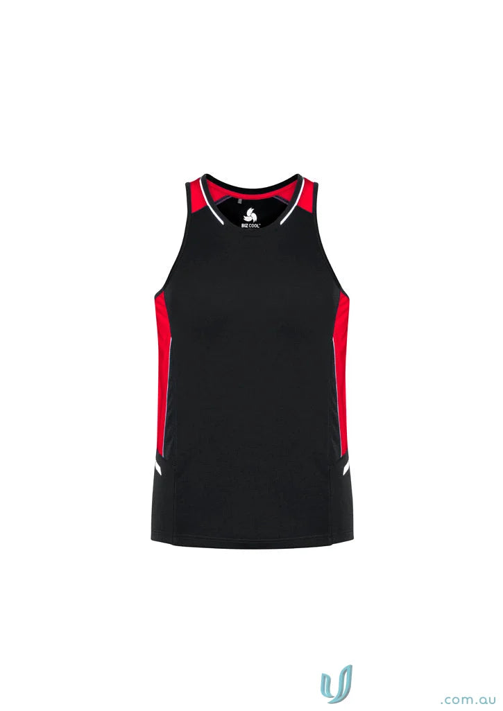 Black and red athletic tank top Renegade Singlet SG702M Biz Cool™ Micro for active wear
