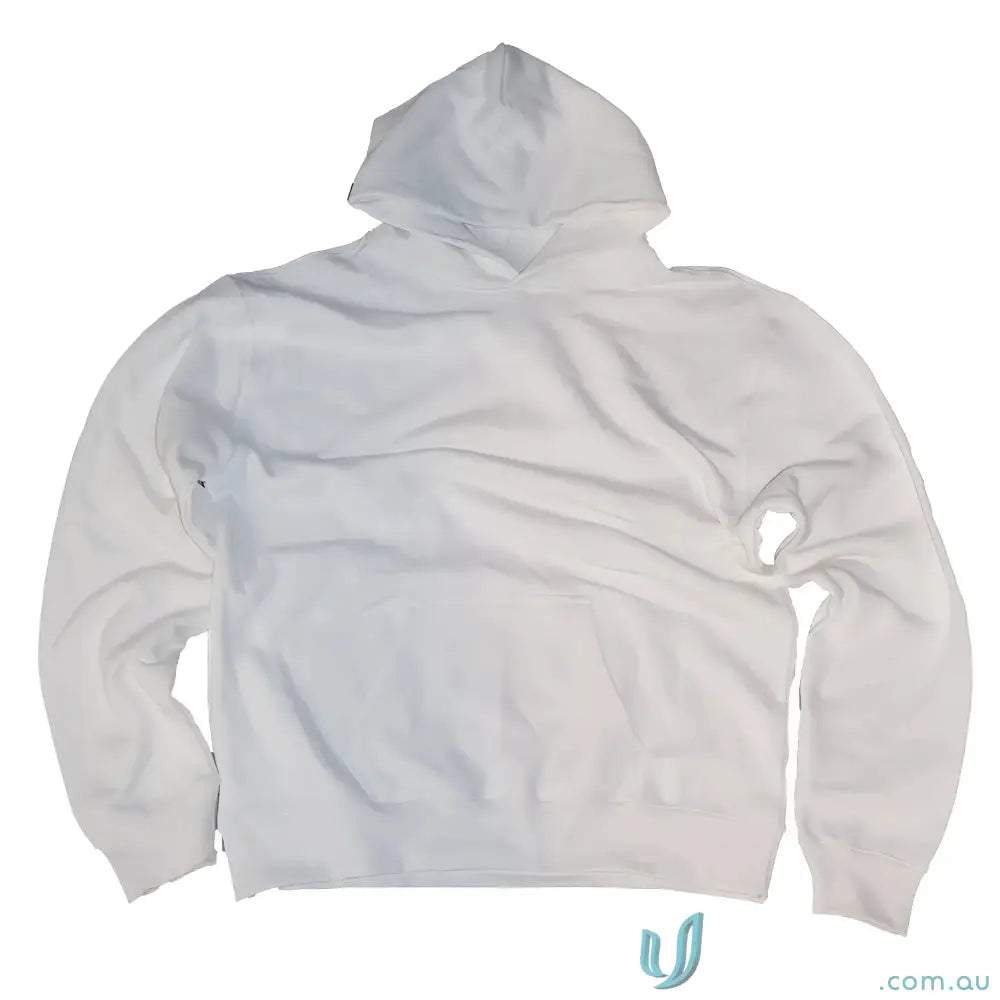 White brushed cotton retro hoodie sweatshirt from Retro Hoodie PFD, perfect for uniforms
