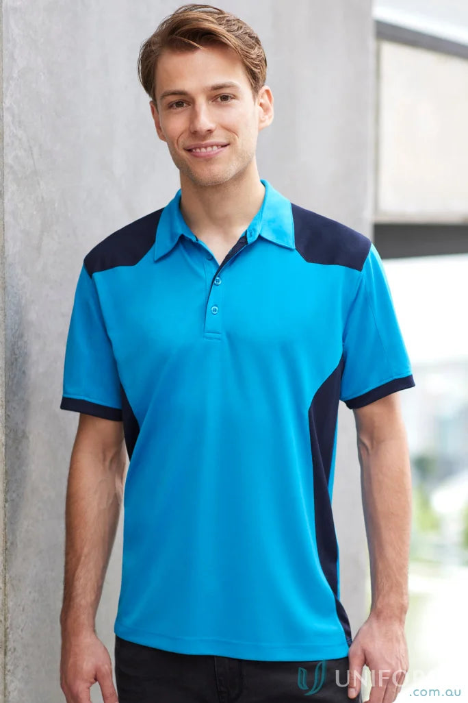 Blue and black Rival Polo shirt from the Business Collection for Corporate Teams