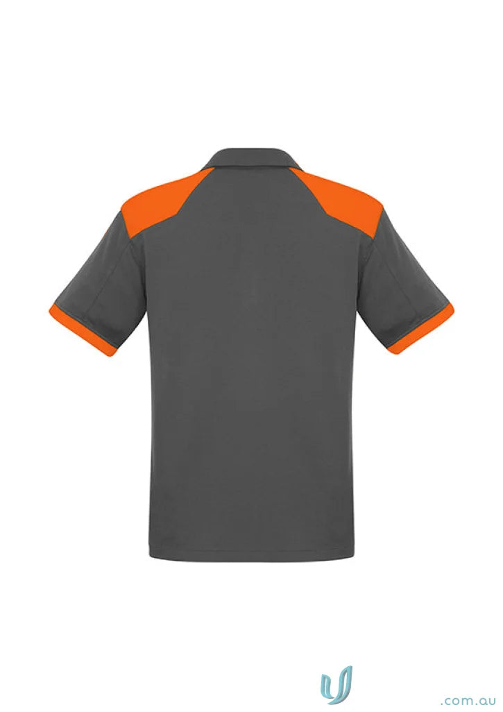 Gray and orange Rival Polo shirt from the Business Collection for Corporate Teams