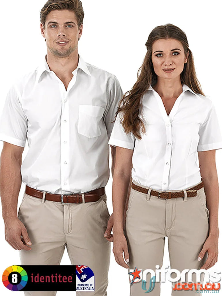 Men’s Rodeo short sleeve shirts with single chest pocket paired with khaki pants