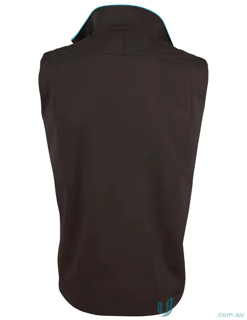 JK45 Rosewall soft shell vest features sleeveless black collared shirt style for winning spirit